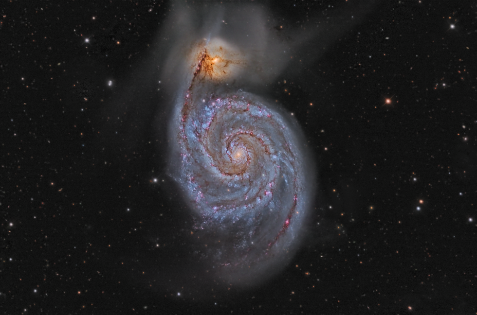M51 Whirlpool Galaxy.