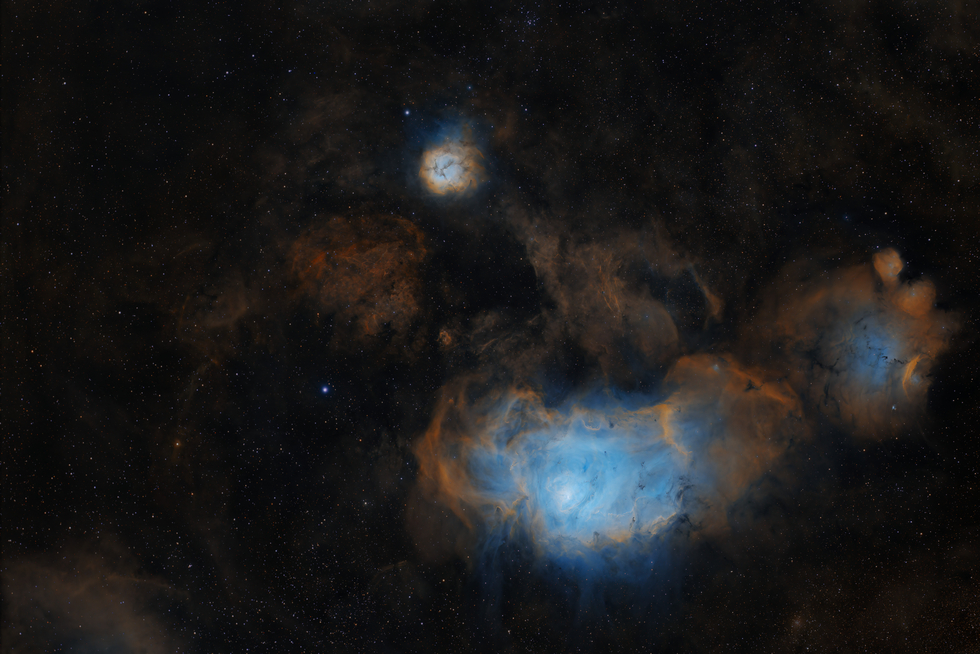 trifid and laggon nebula (M8 & M20 )