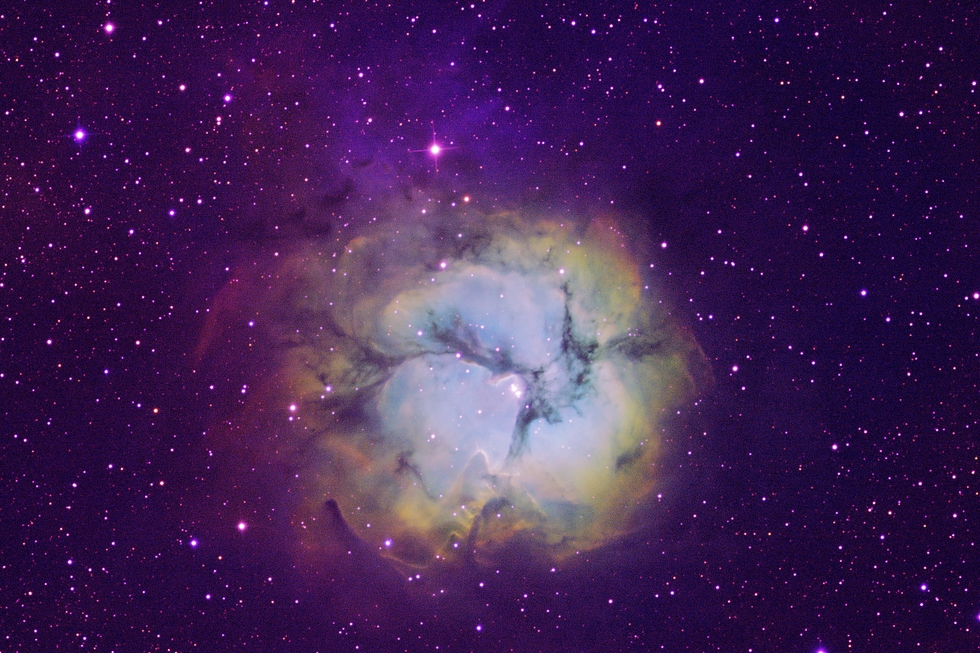 Trifid Nebula in HSO