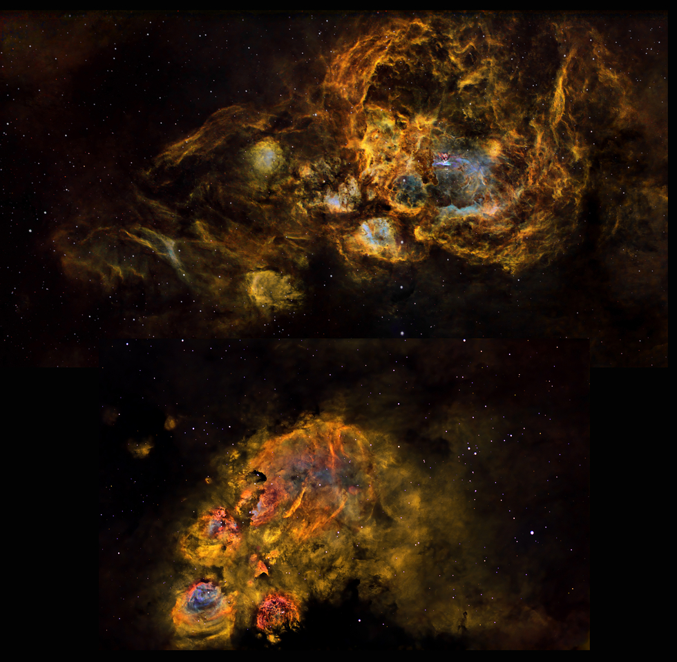 NGC6334 and 6357