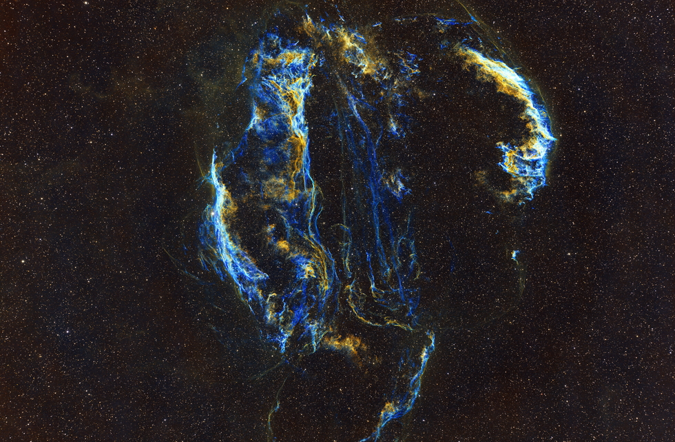 Narrowband Veil Nebula 