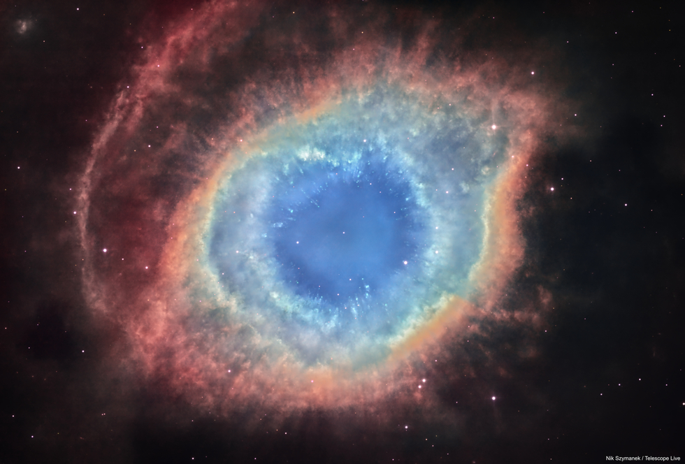 Helix nebula with new SHO data