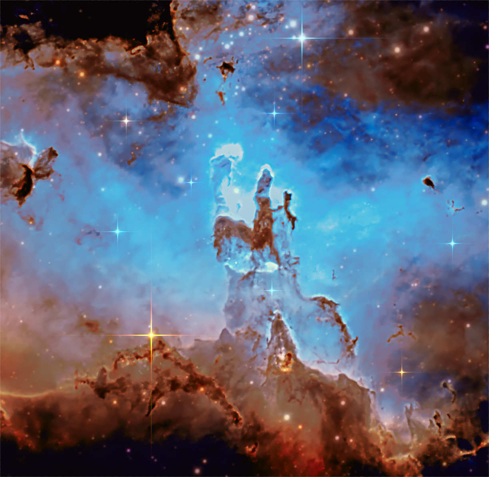Pillars of Creation within the Eagle Nebula