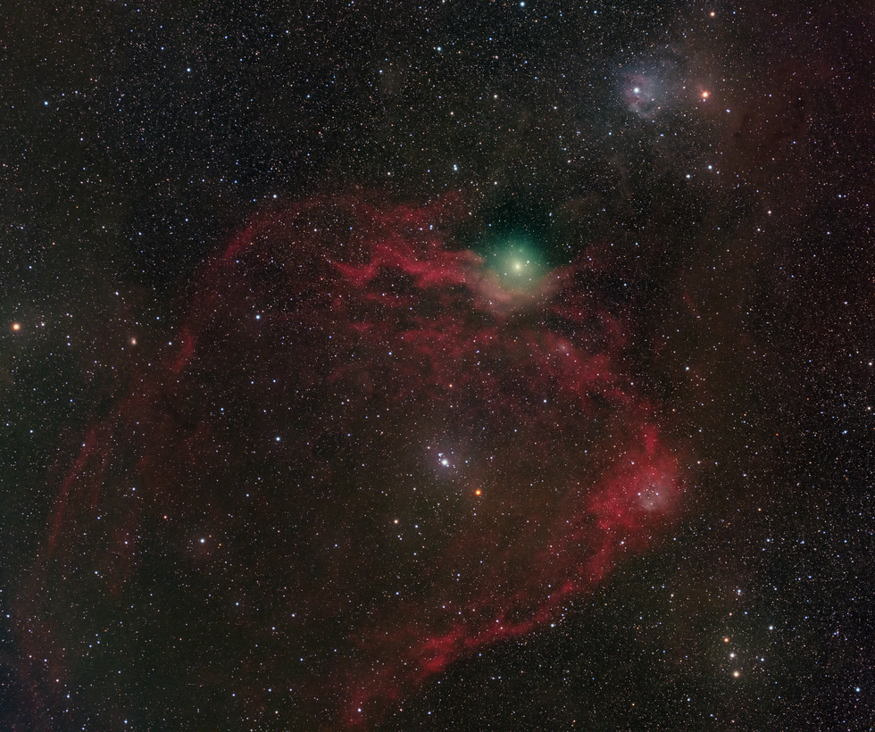 COMET C/2023 E1 (ATLAS) IN SH2-129 NEBULA