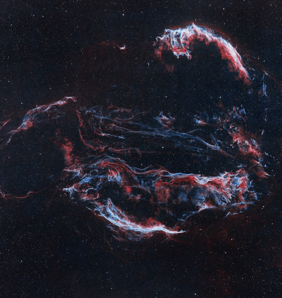 Veil Nebula in HOO
