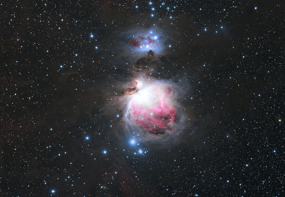 The Orion and Running Man nebula