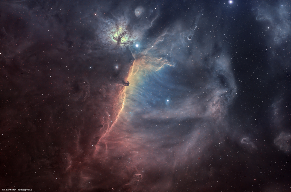Horsehead Nebula Widefield SHO | Telescope Live