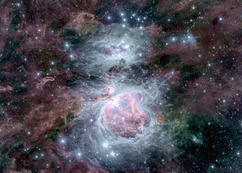 The Great Orion Nebula and the Running Man