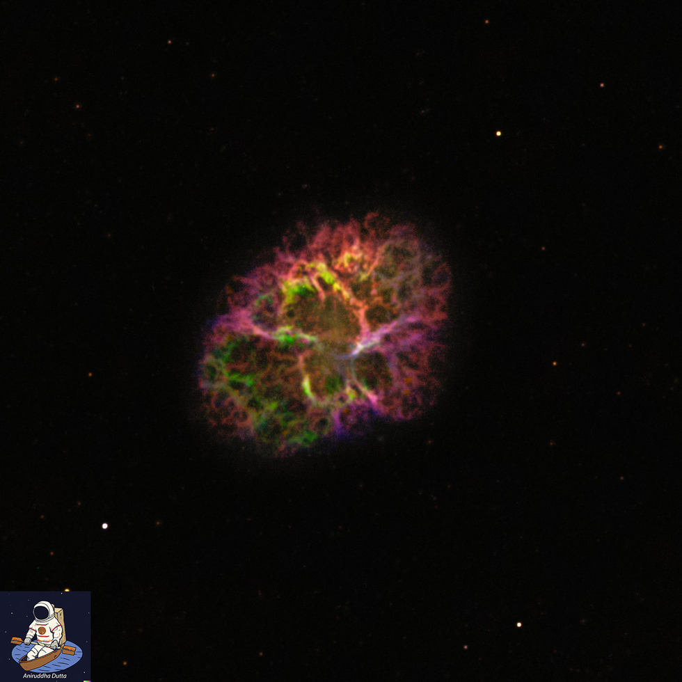 Crab nebula in HSO