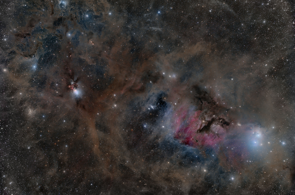 Nebulae and Dust in Perseus