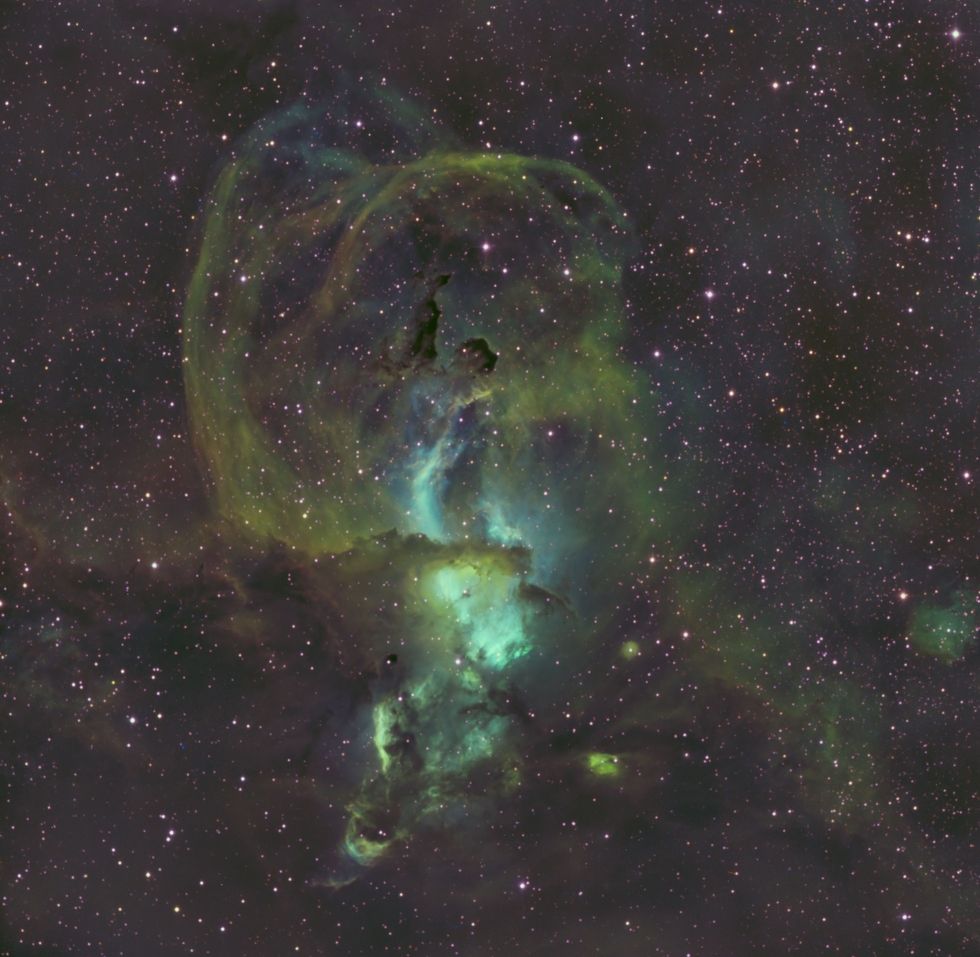 NGC 3576- Statue of Liberty Nebula
