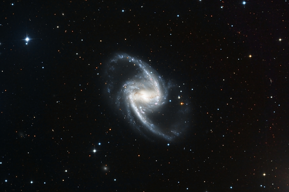 NGC1365 barred Spiral Galaxy and Star field