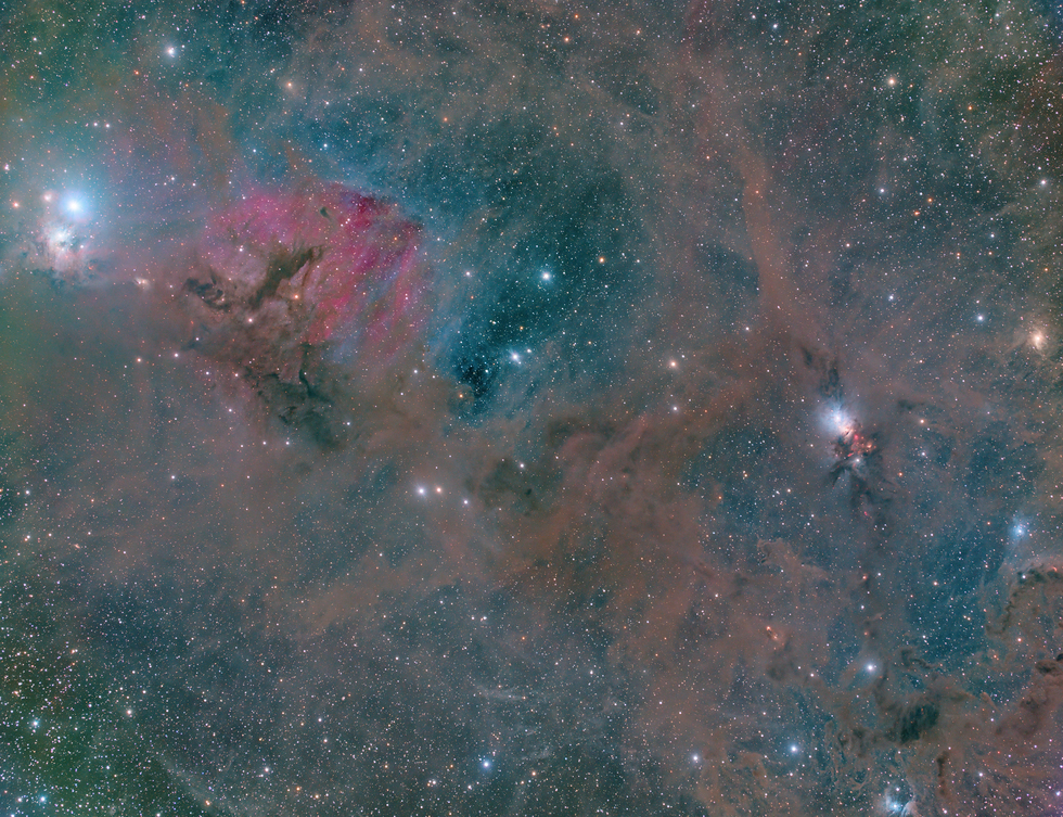 Dust in Perseus (IC 348 & NGC 1333)