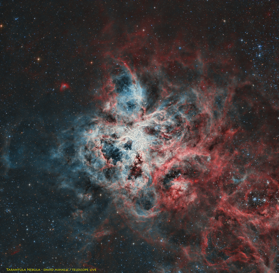 Tarantula Nebula in RGB, OIII and Ha