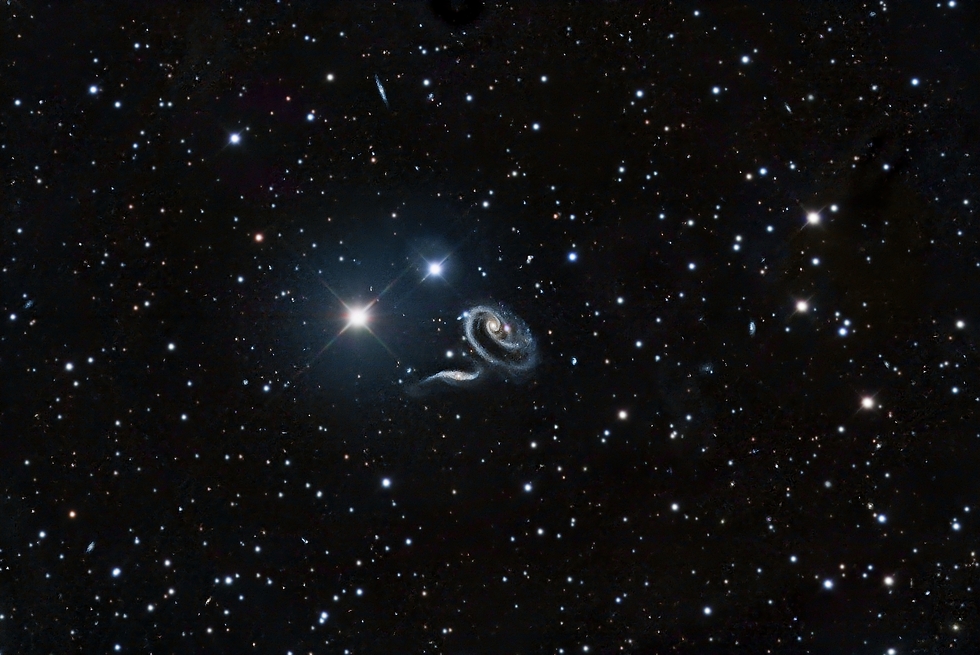 Elegant and Delicate ARP273 interacting galaxy pair.