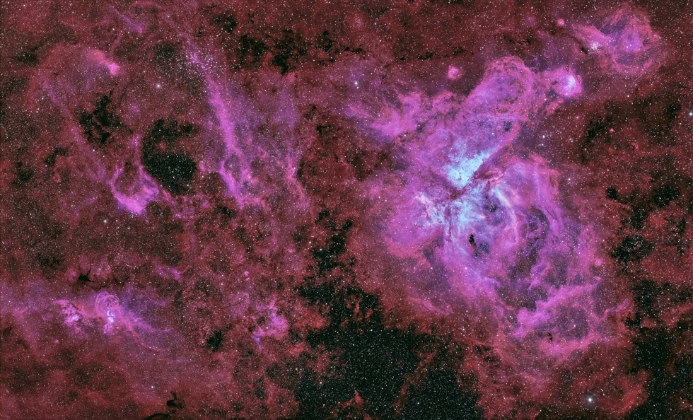 Carina Nebula Mosaic HOO
