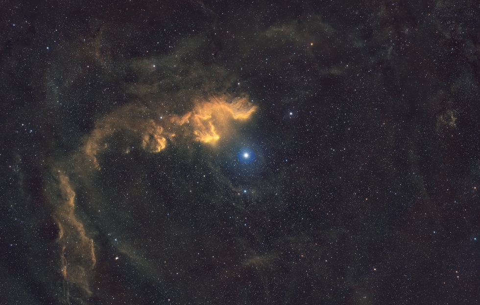 IC 63 The Ghost of Cassiopeia and her Shroud