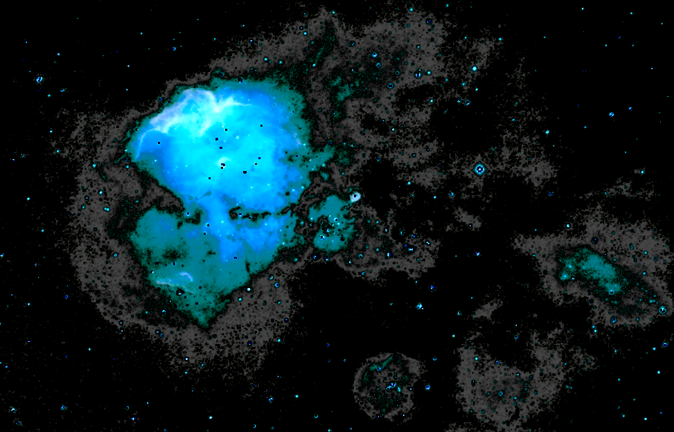 NGC 2467  SHO palette