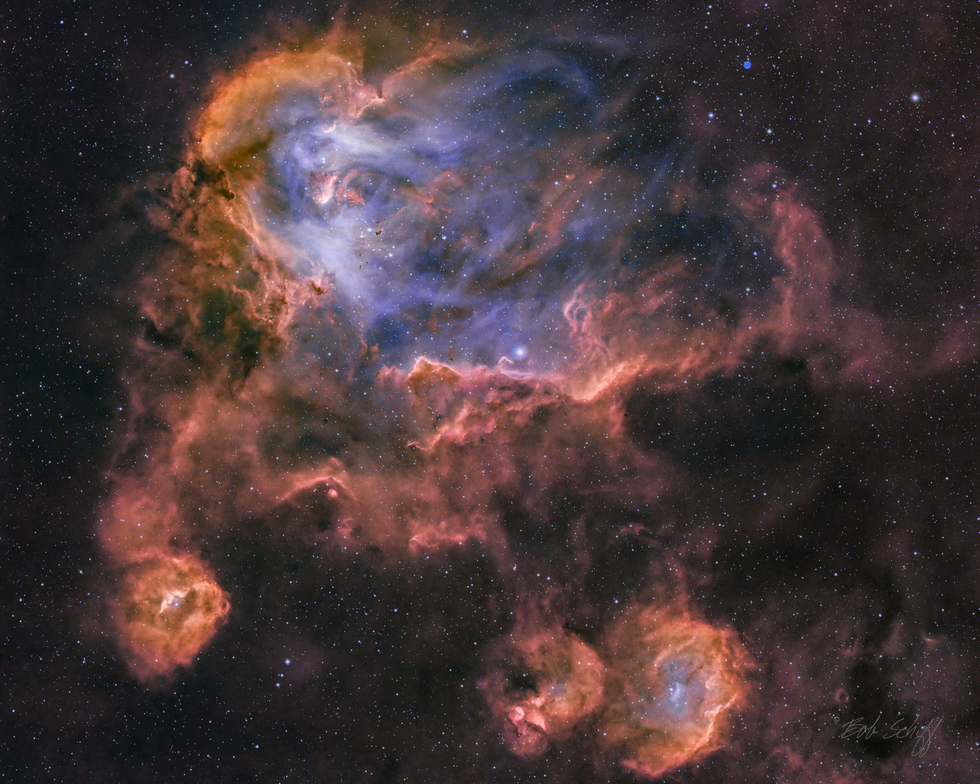 IC 2944, IC 2948 and IC 2872 Clusters
