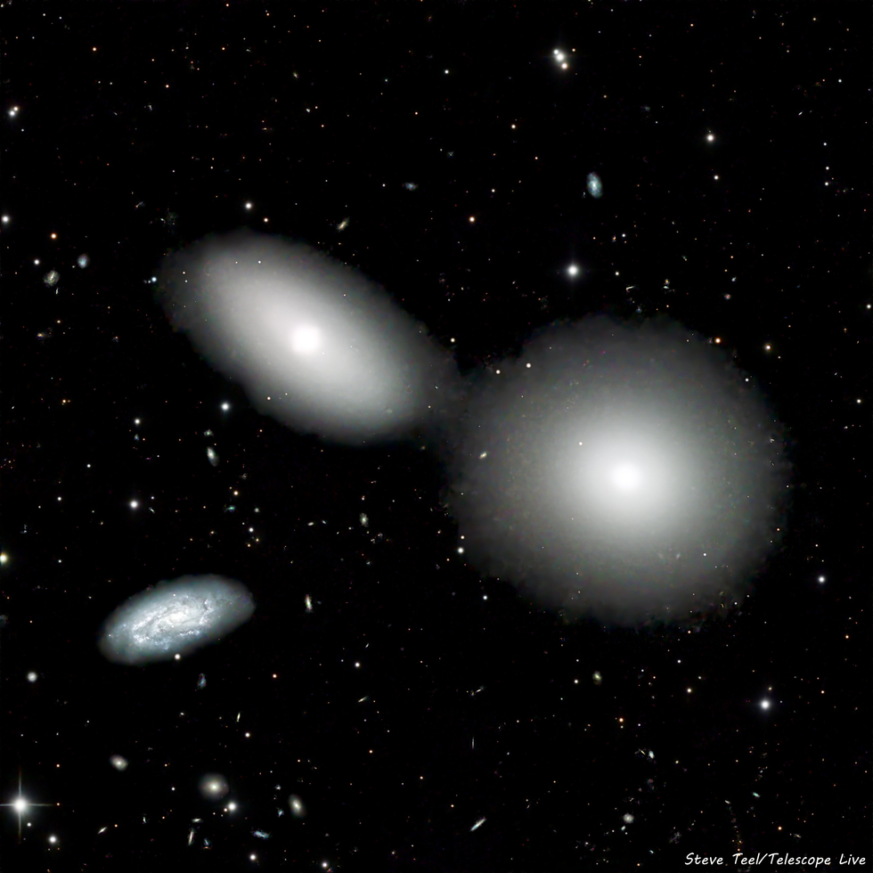 M105, NGC3384 and 3389
