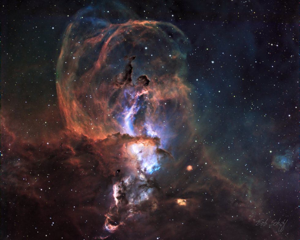 NGC3576 Emission Nebula (Statue of Liberty)