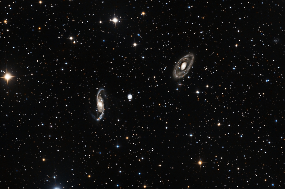 NGC3358 (Lenticular) NGC3347 (Spiral)