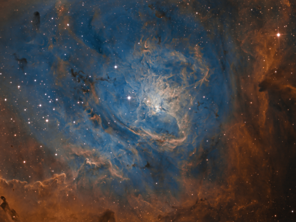 Center of the Lagoon Nebula