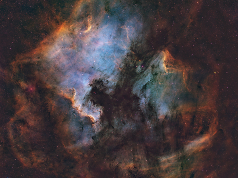 The North American and the Pelican Nebulae