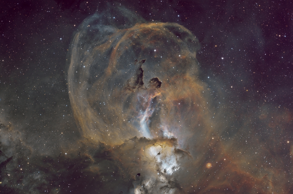 NGC 3576 (Statue of Liberty Nebula)