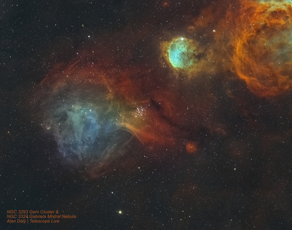 NGC 3293 and NGC 3324
