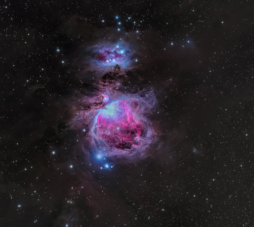 M42 Orion and Running Man Nebula... | Telescope Live