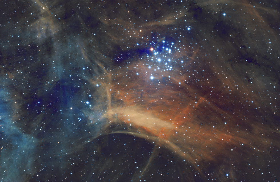 NGC3293 The Gem Cluster in SHO