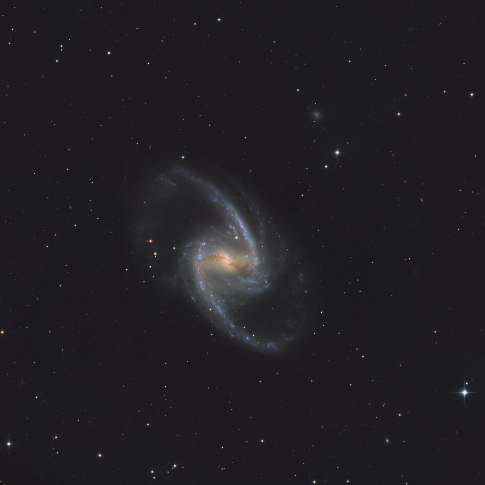 NGC 1365 Great Bar Spiral Galaxy