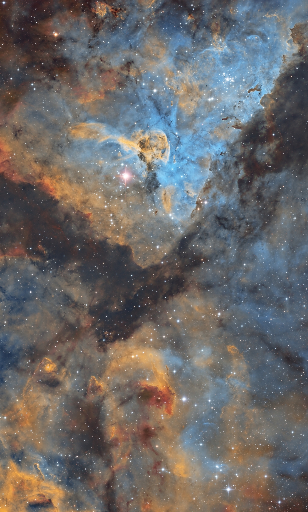 NGC 3372 Carina Nebula Core SHO