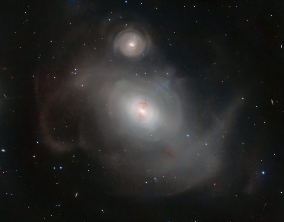 NGC 1316 and its small neighbour NGC 1317