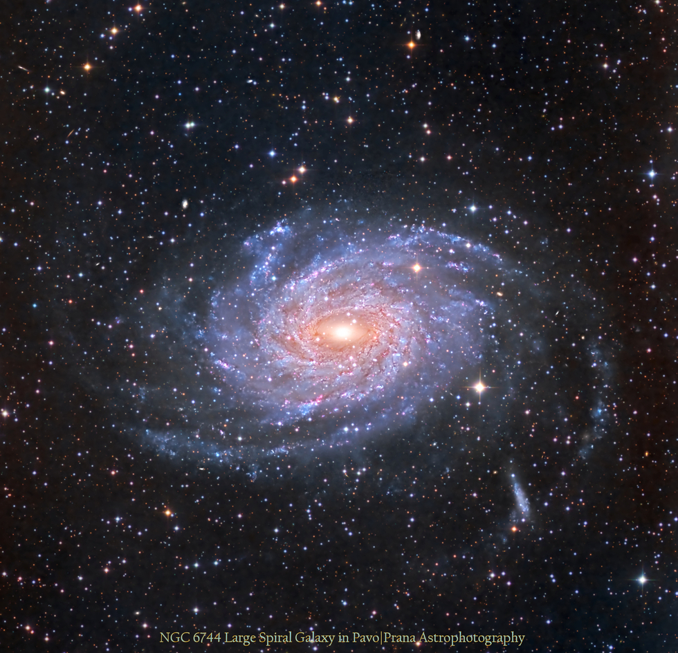 NGC6744|Spiral Galaxy in Pavo (LRGB)