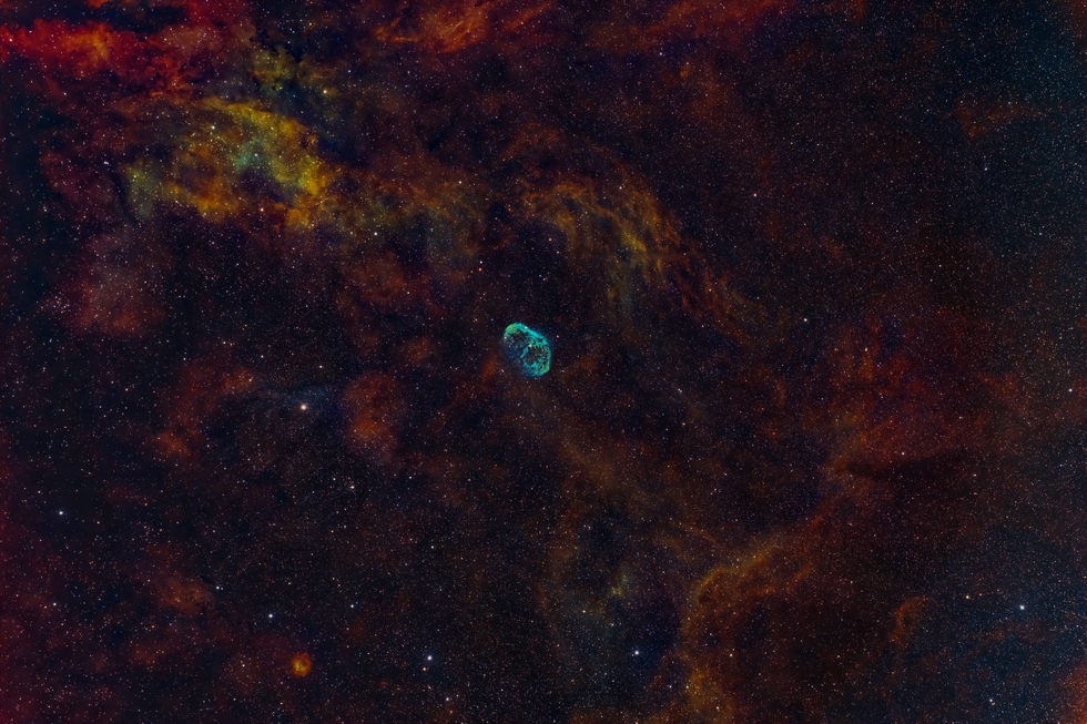 Crescent Nebula Widefield