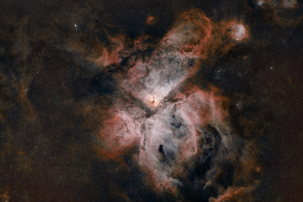 Carina Nebula in HOO