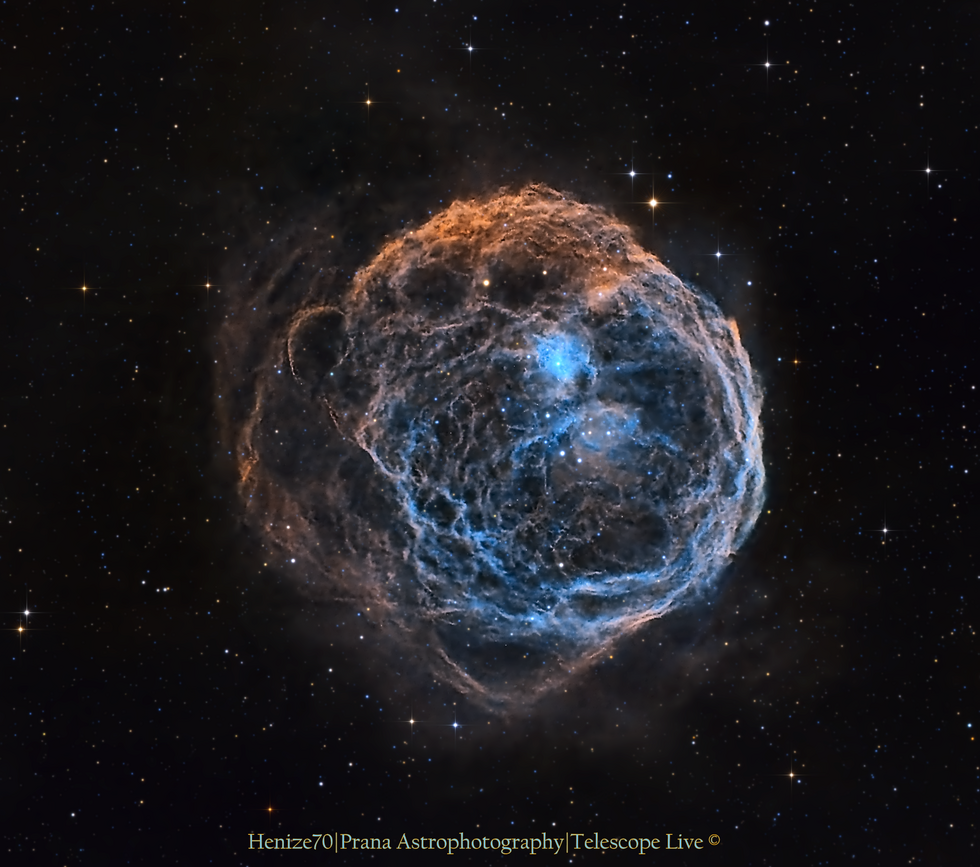 Super-Bubble Henize70 (SHO, redux)
