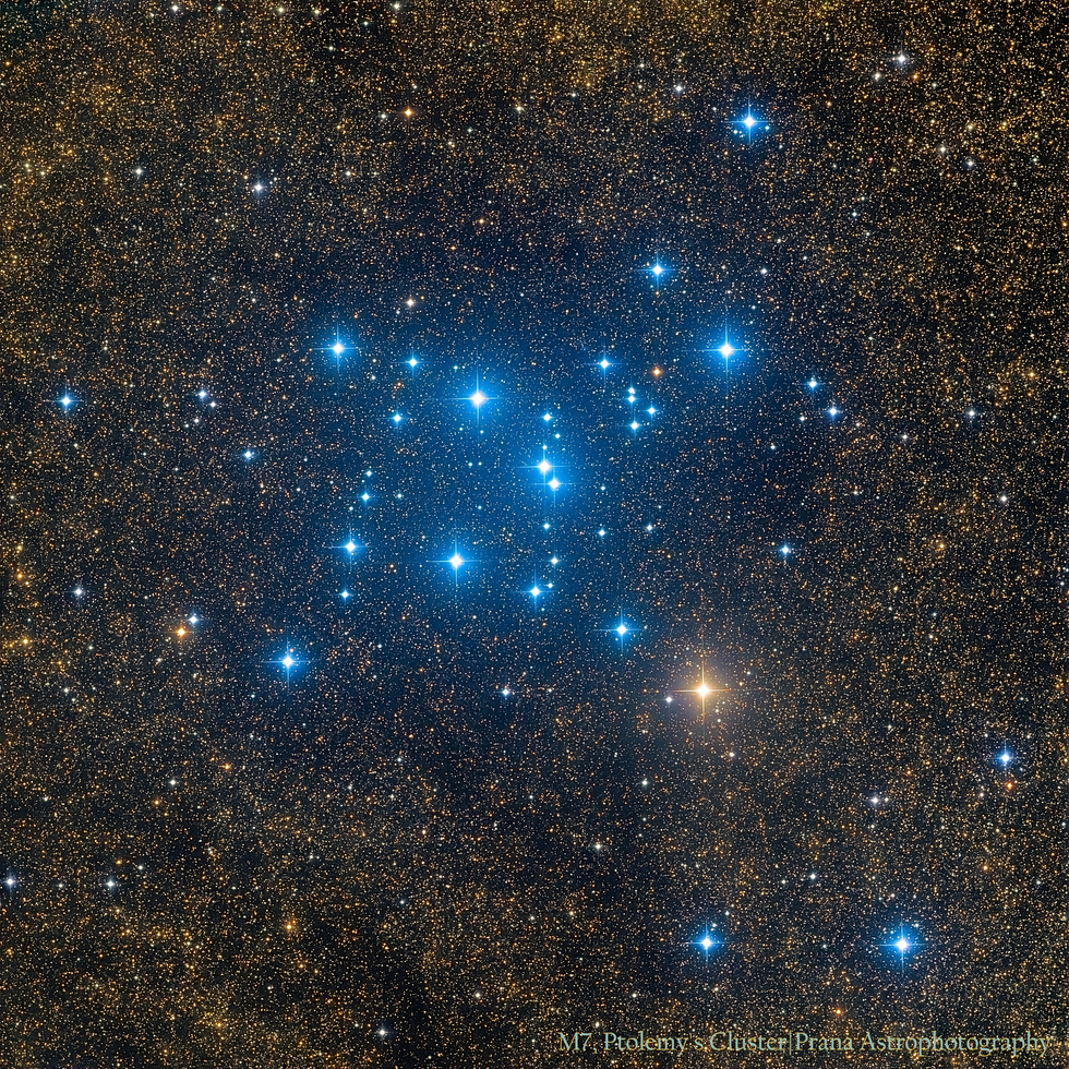 M7, aka Ptolemy's cluster (LRGB)
