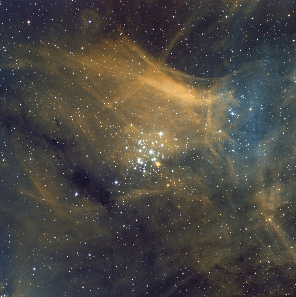 NGC 3293 - Jewel Box (Narrowband)