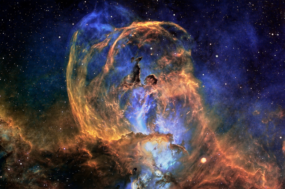 NGC 3576 Statue of Liberty nebula