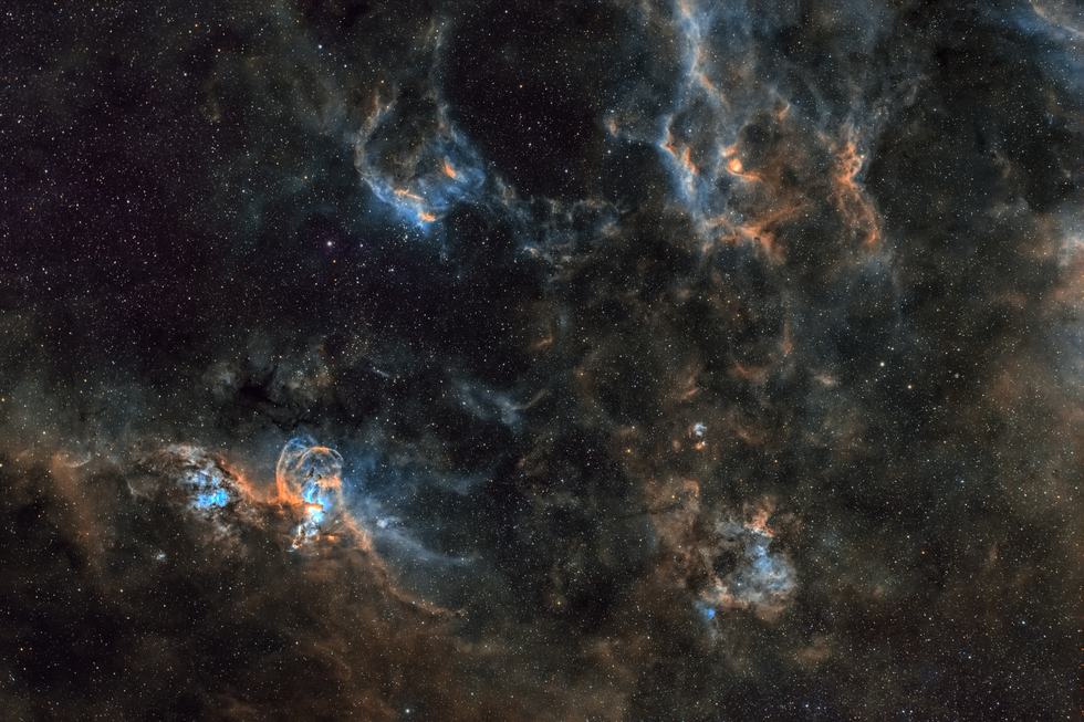 NGC 3572 and NGC 3579