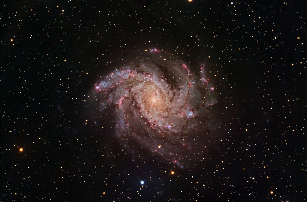 Fireworks Galaxy NGC 6946 captured from Oria Spain