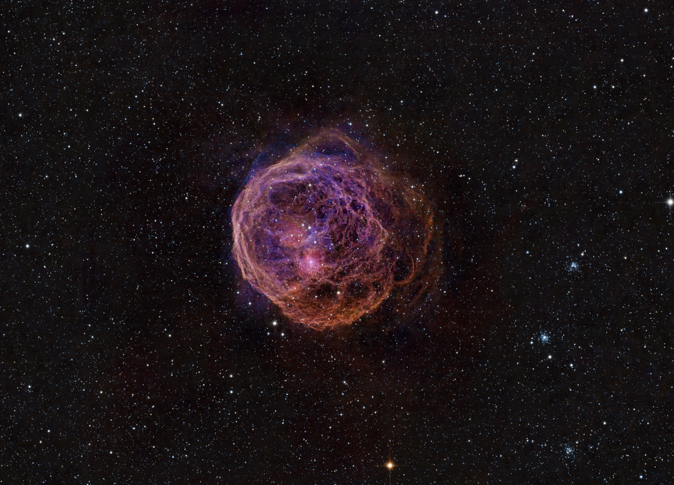 Emission Nebula (Henize 70) in the Large Magellanic Cloud