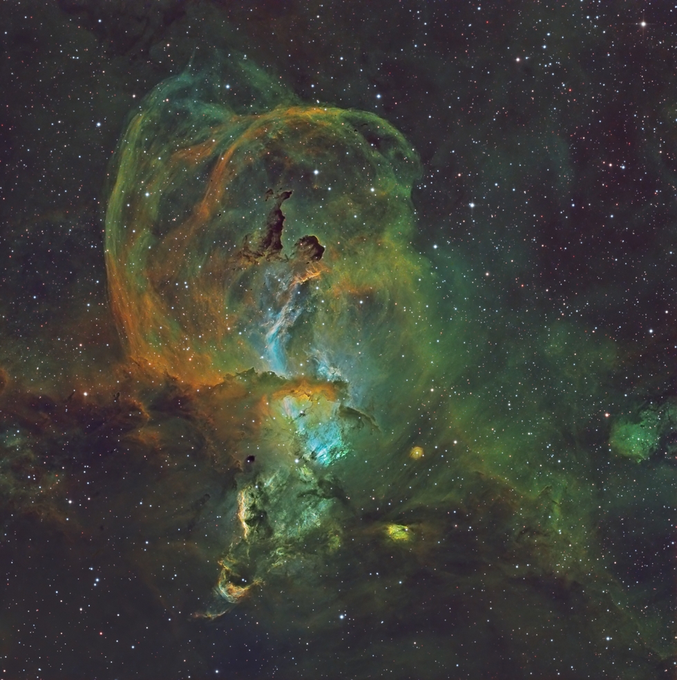 NGC 3576- Statue of Liberty