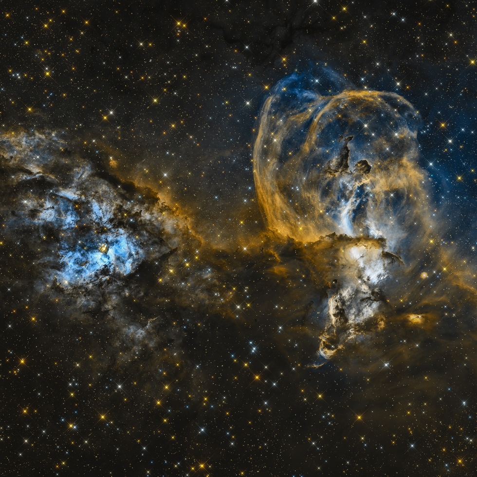 NGC 3576 and NGC 3603