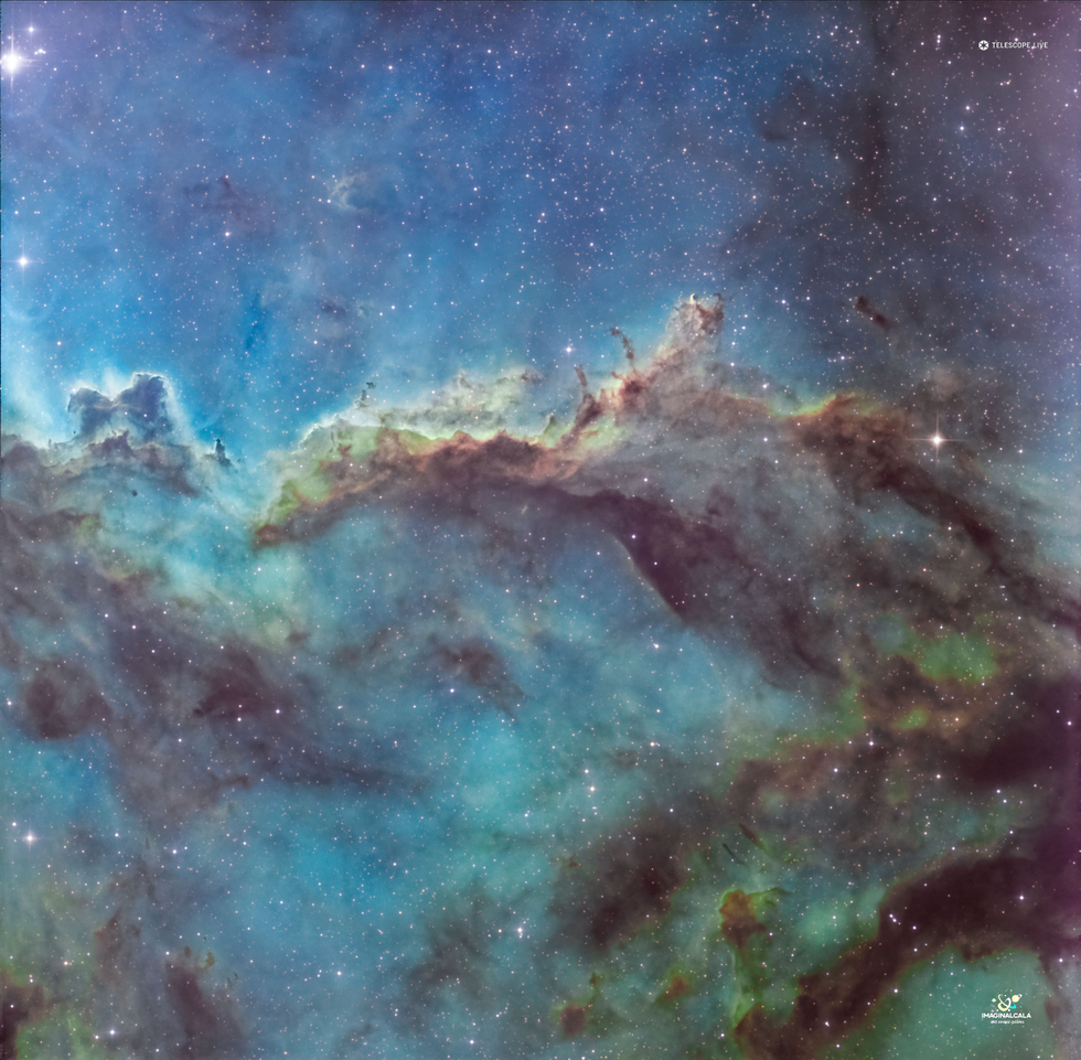 Rim Nebula, luchando en el espacio