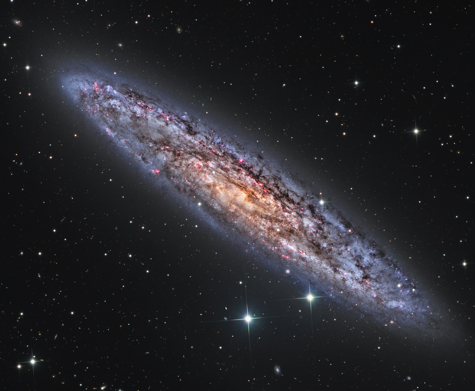 Sculptor Galaxy with Ha