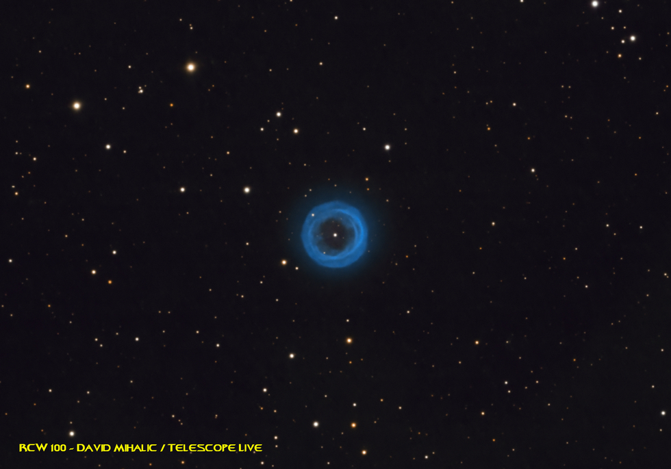 RCW 100 - planetary nebulae - NEW data